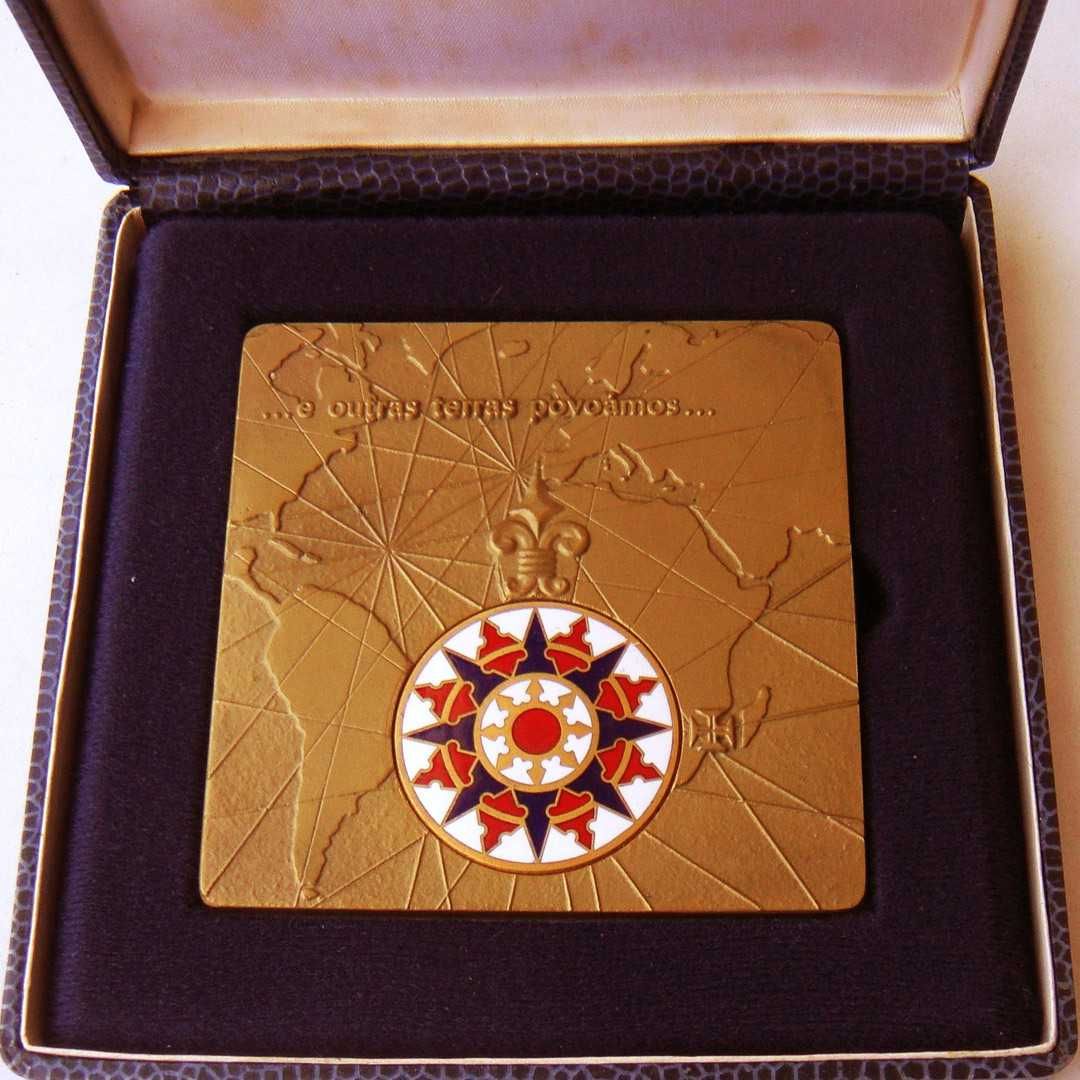 Medalha de Bronze e Esmalte Federação de Zootecnia em Estojo Original