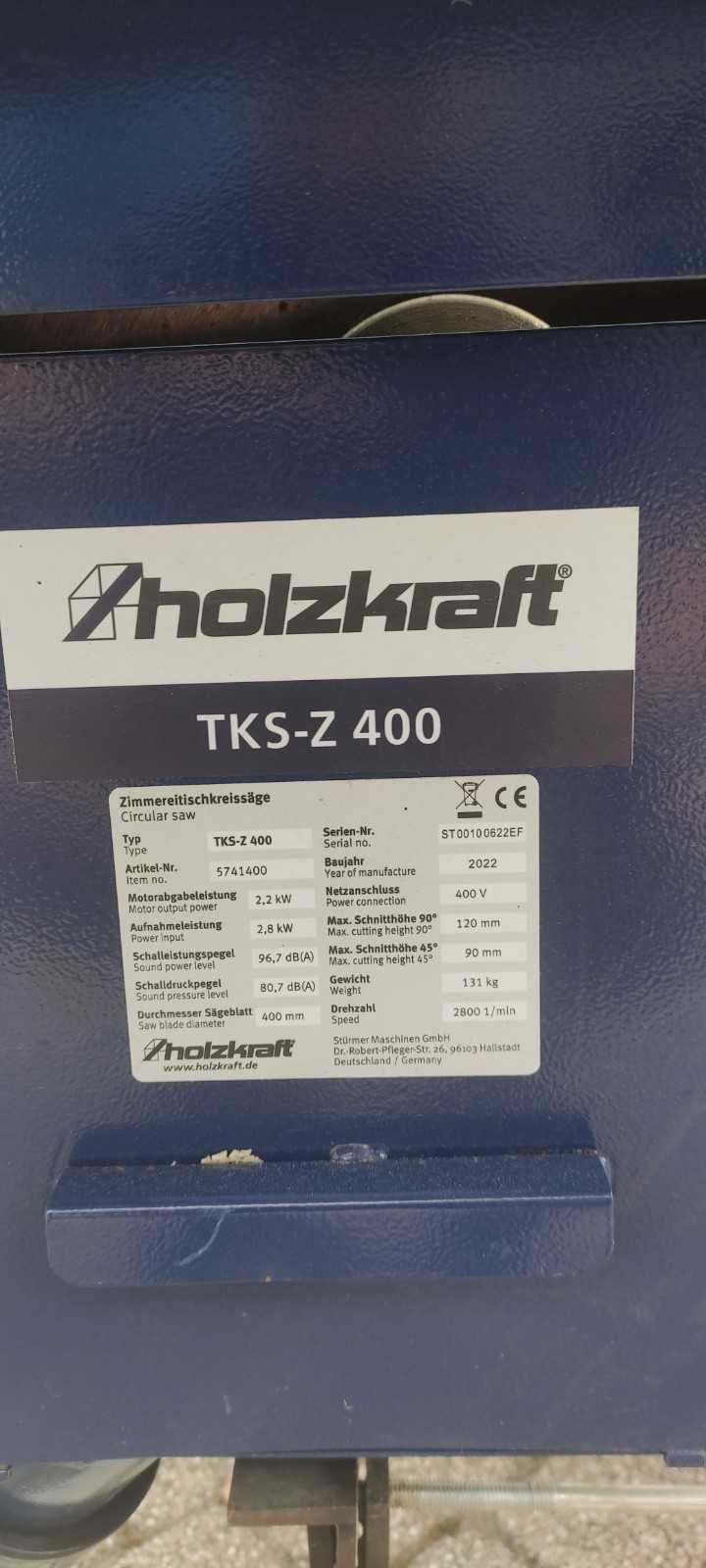 Pilarka stołowa fi 400  Holzkraft TKS-Z 400