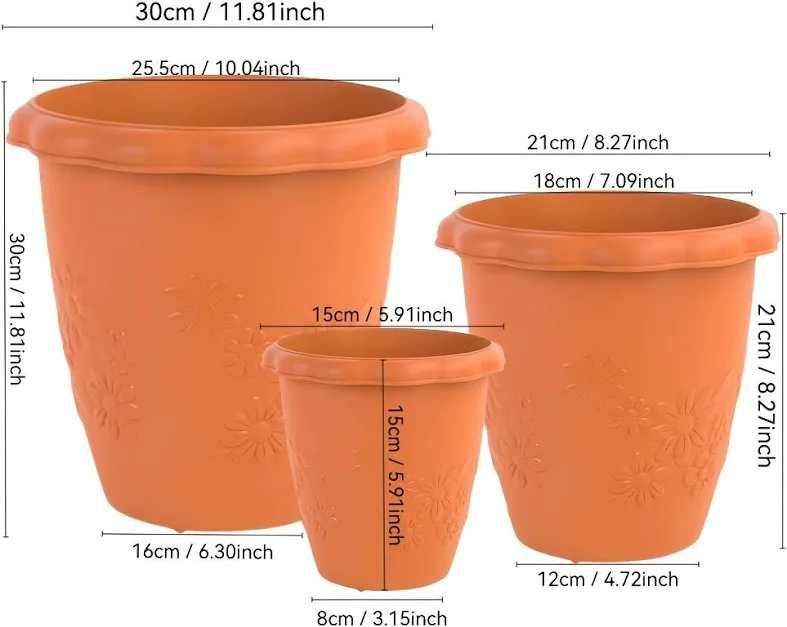 Vaso barro para platas