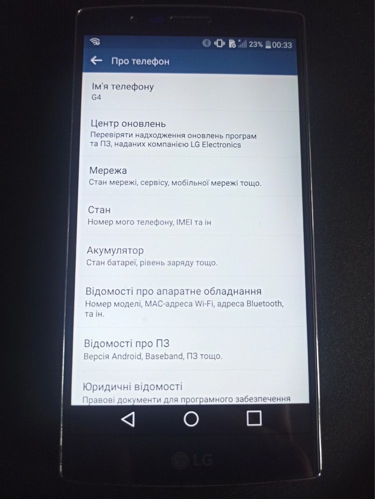 Телефон LG G4