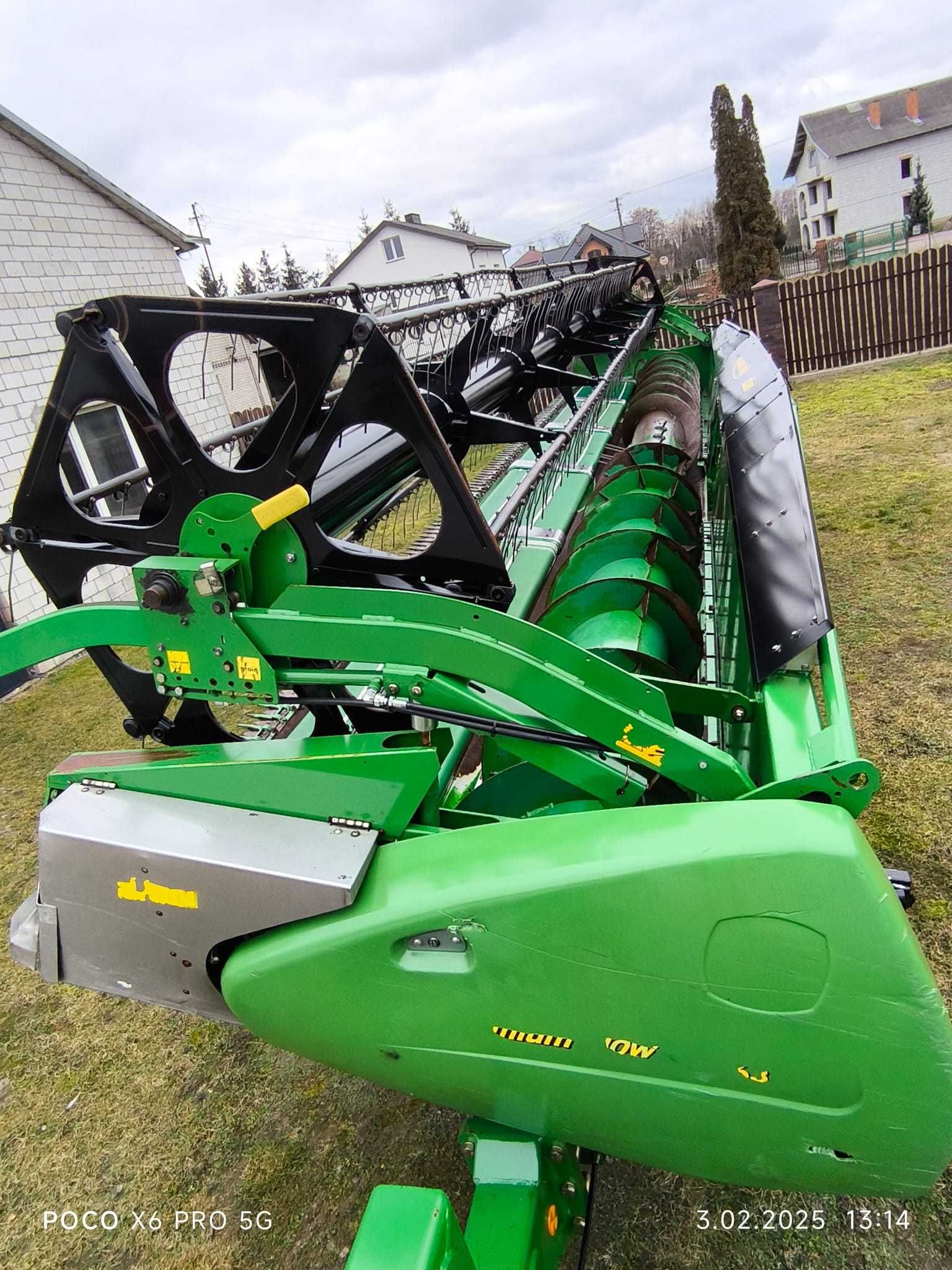 Heder John Deere 630x Premium Flow cena brutto stan bdb 9,15m, + wózek