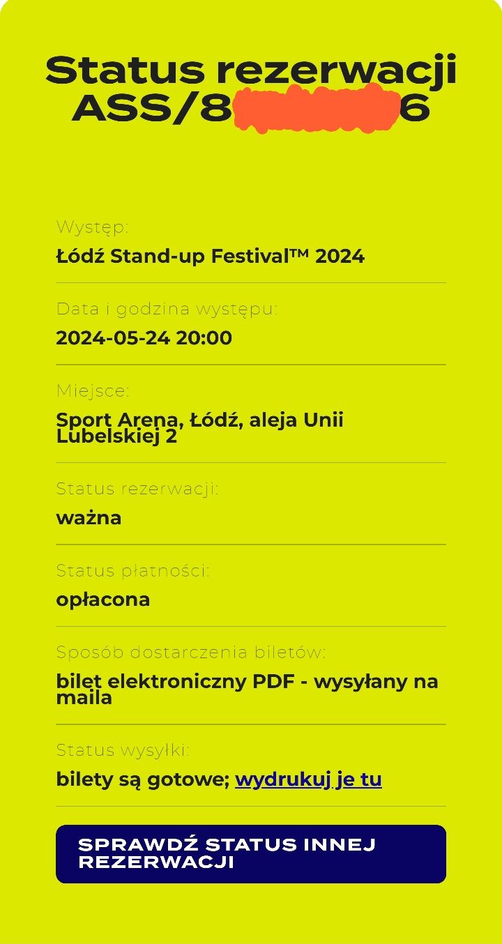 2 Bilety Standup Festival Łódź 24.05.2024 (idealne dla par)