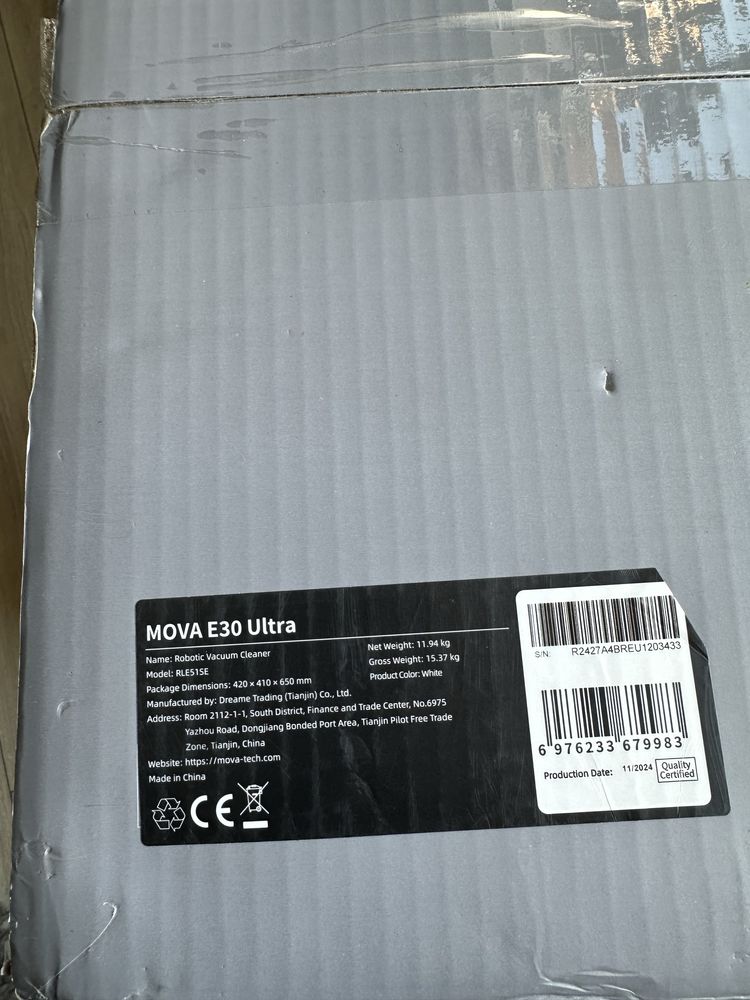 Robot sprzątający Mova E30 Ultra mop samoopróżnianie 7000Pa