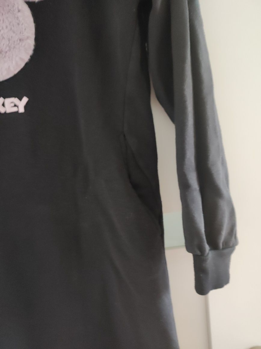 Reserved długa bluza tunika sukienka z kapturem myszka Miki 158
