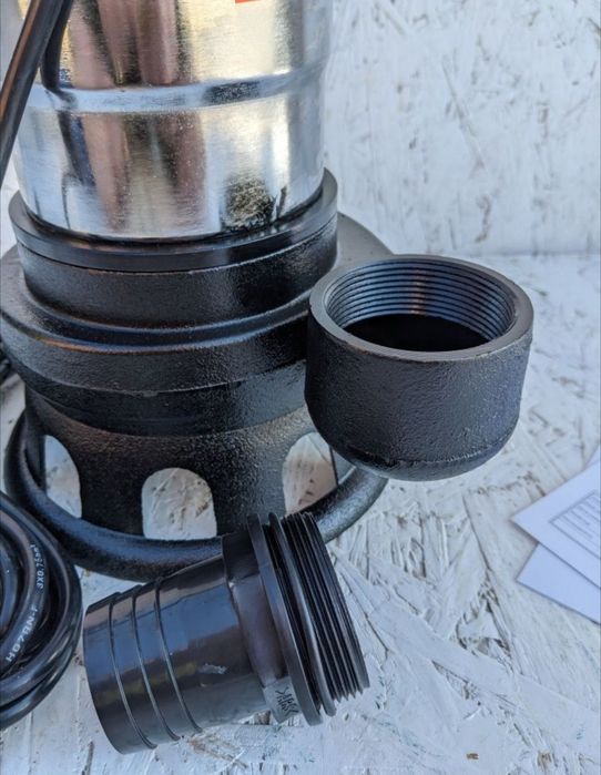 Насос + 25м шлангу. Нержавійка 2.5 кВт фекально дренажний