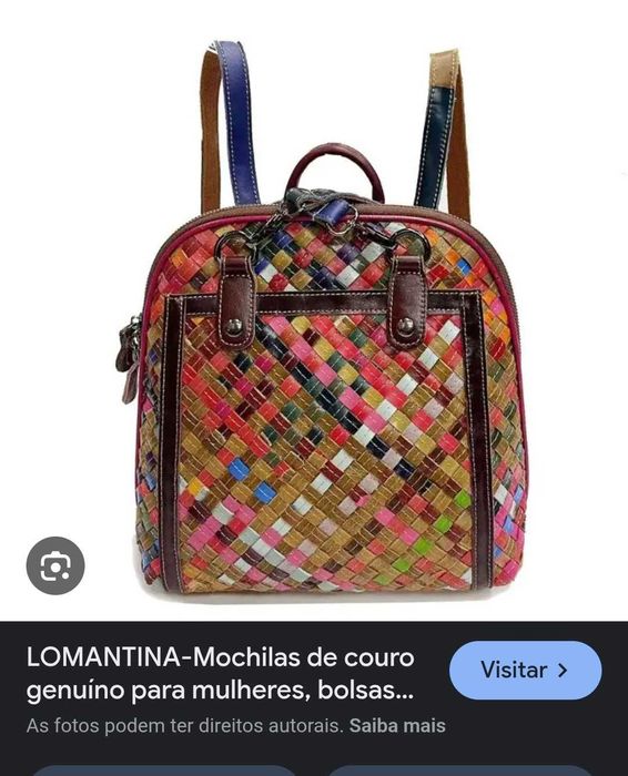 Bolsa/Mochila de Couro