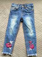 Jeansy dżinsy spodnie dziewczęce dla dziewczynki.