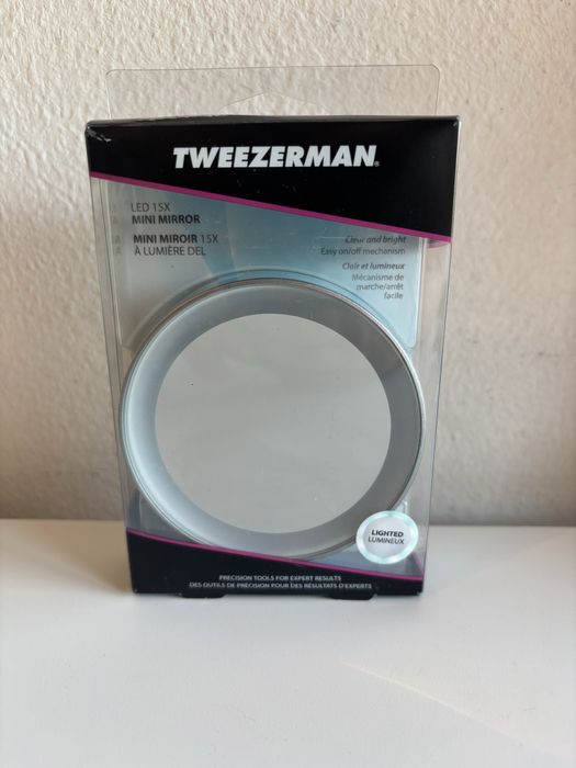 Espelho de bolso Tweezerman Led 15X Mini Mirror