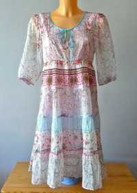 Smirk cudna letnia zwiewna sukienka boho Vintage S M