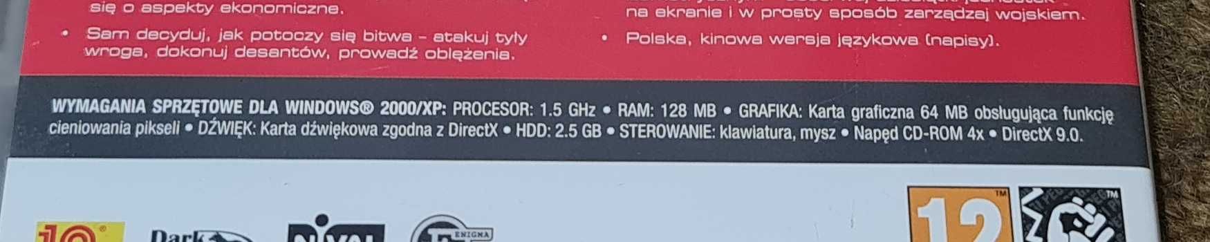 I Wojna ŚWIATOWA / PC / PL / BDB +/