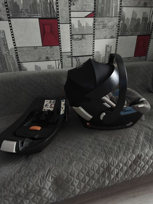 Автокрісло автолюлька cybex aton+база