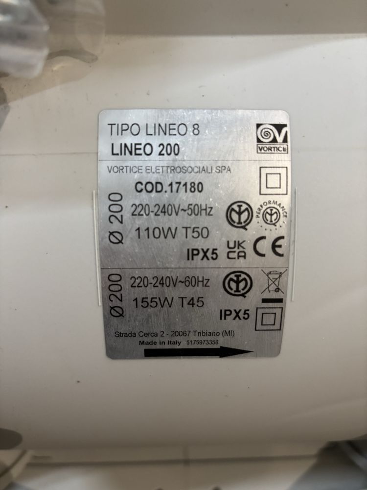 Aspirador centrifugo Axial para conduta