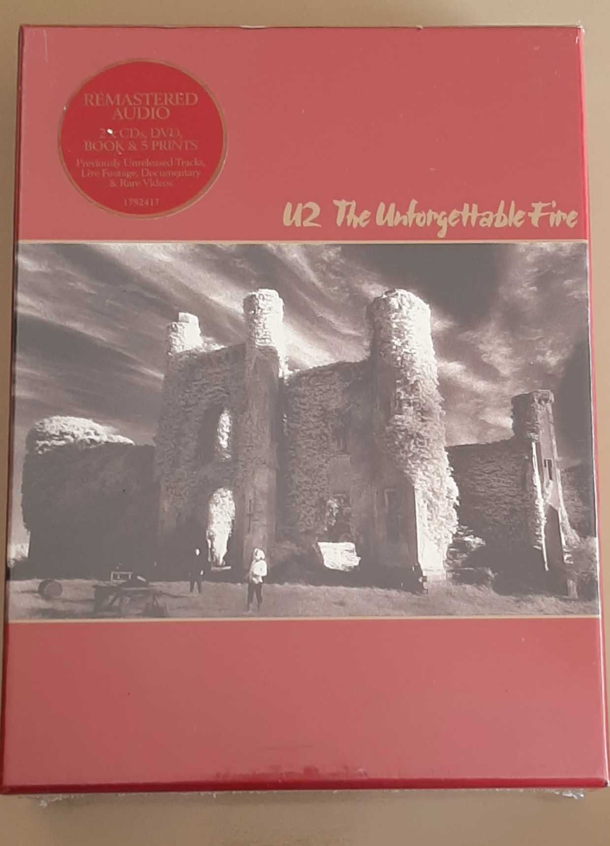 U2 The Unforgettable Fire -box de colecionador -2 cd's+dvd+livro