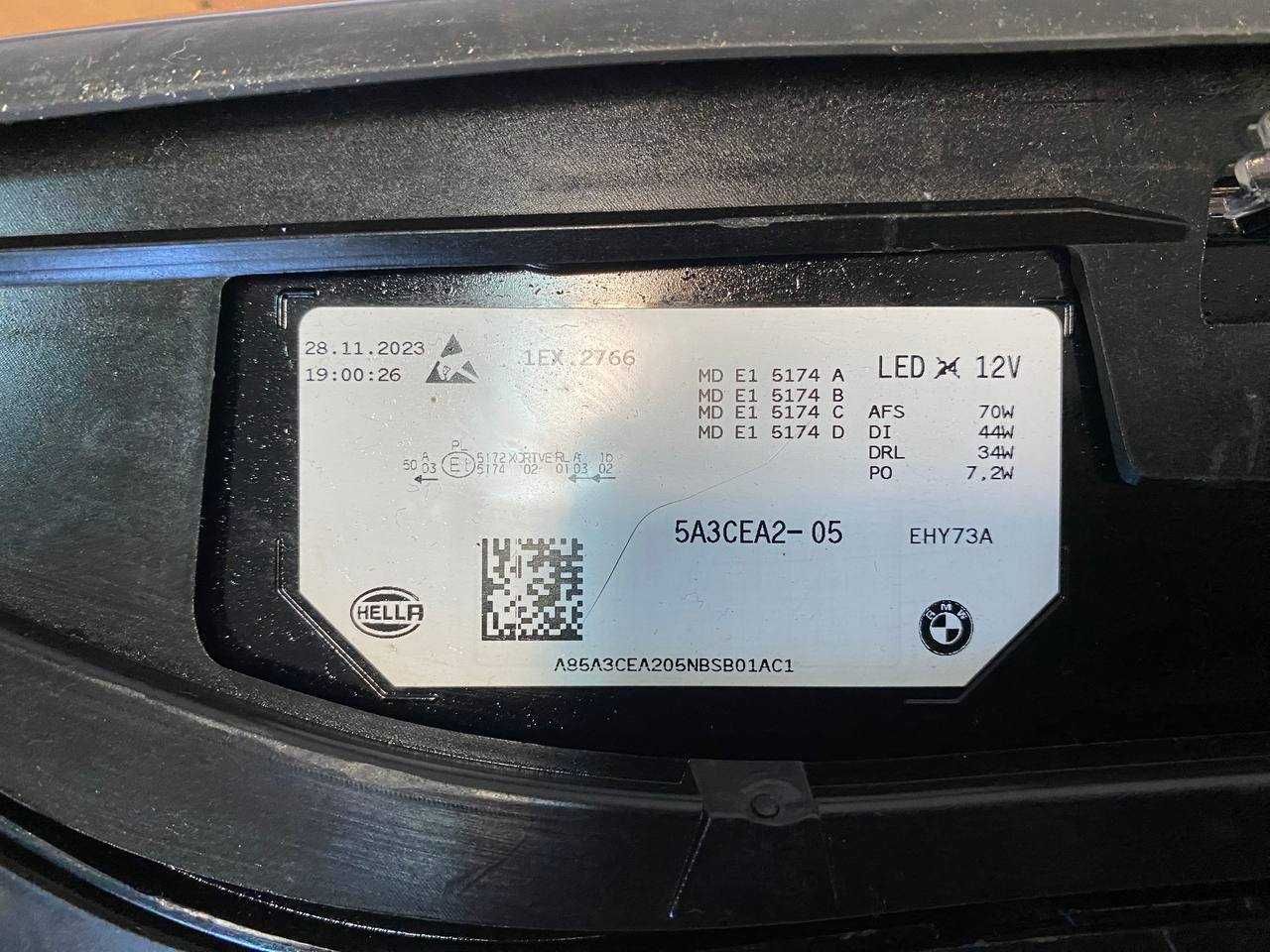 фара фари оптика BMW iX Laser 2022-2024