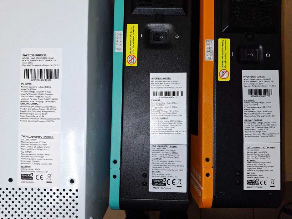 Гібридний сонячний інвертор Anern EVO-4200, EVO-6200, MAX-10200 /з ПДВ