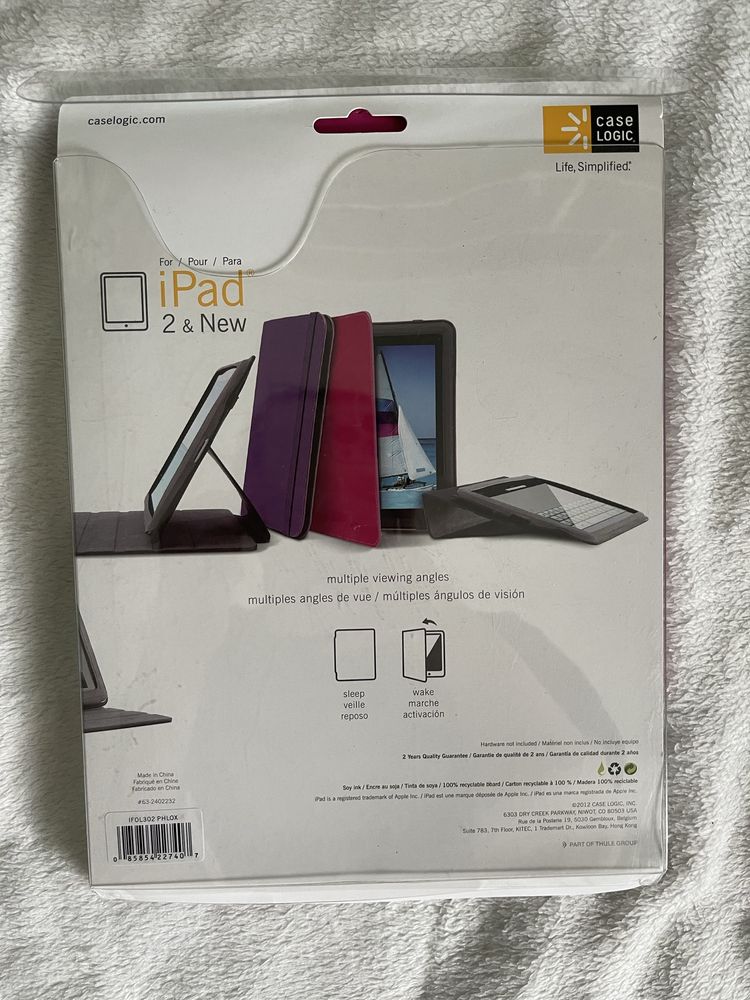 Etui case na Ipada różowe
