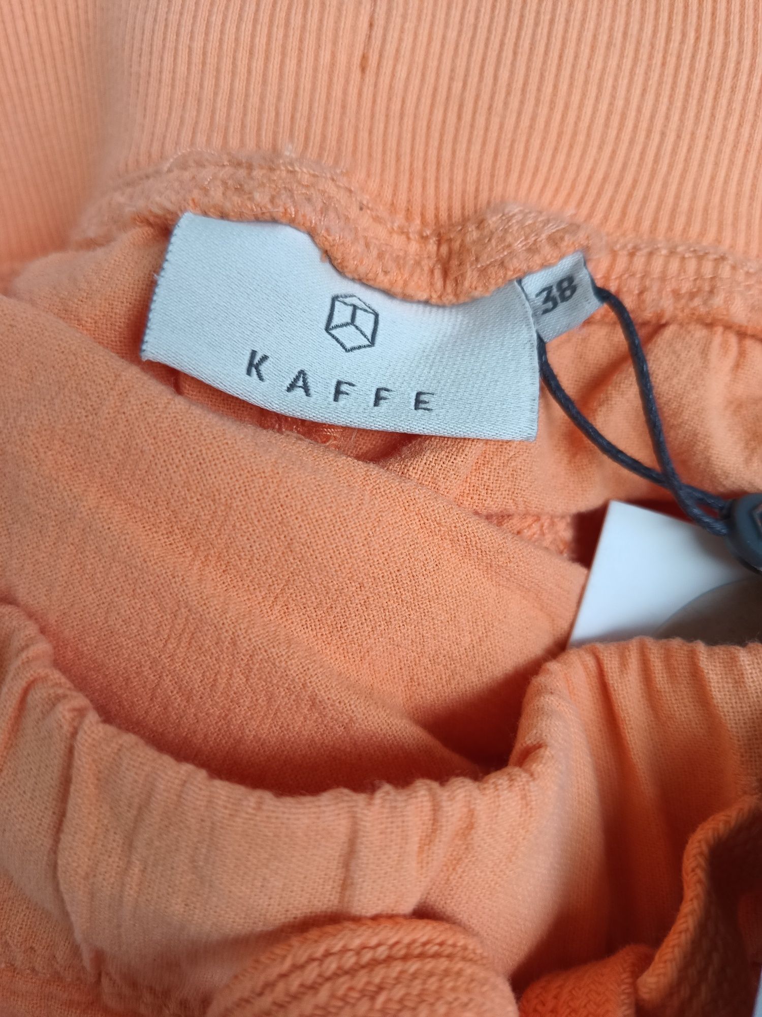 Nowe pomarańczowe spodnie 7/8 Kaffe M
