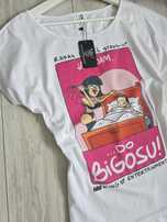 Śmieszny T-shirt KOE Rafał Pacześ S/M Ja Ci dam do bigosu nowy z metką