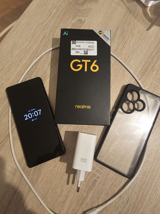 Realmy gt 6 na gwarancji+ubezpieczenie