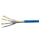 Kabel F/FTP kat.6A 4x2xAWG23 500MHz LS0H-3 niebieski 500m