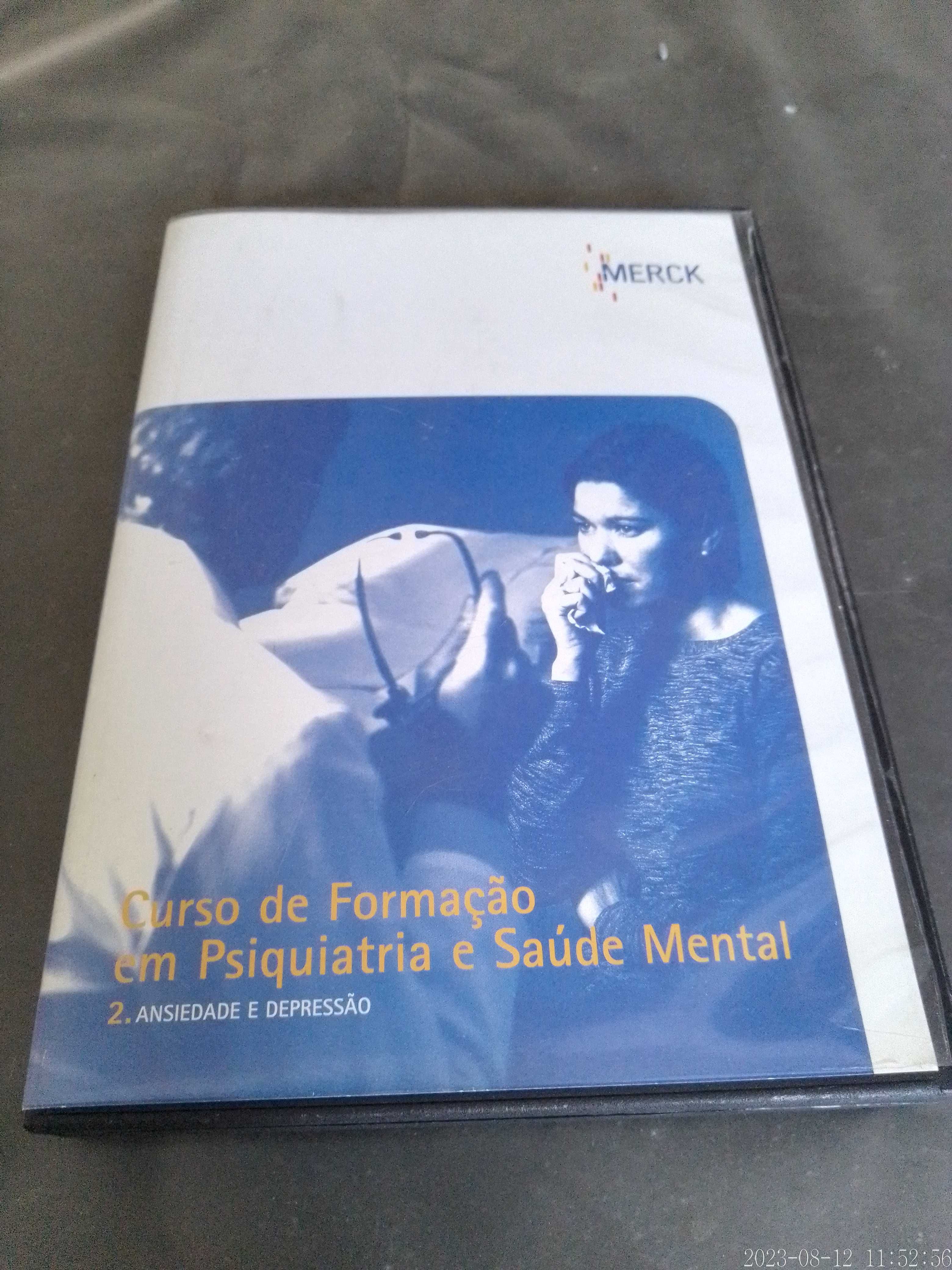 DVD Ansiedade e Depressão Curso de Formação Psiquiatria e Saúde Mental