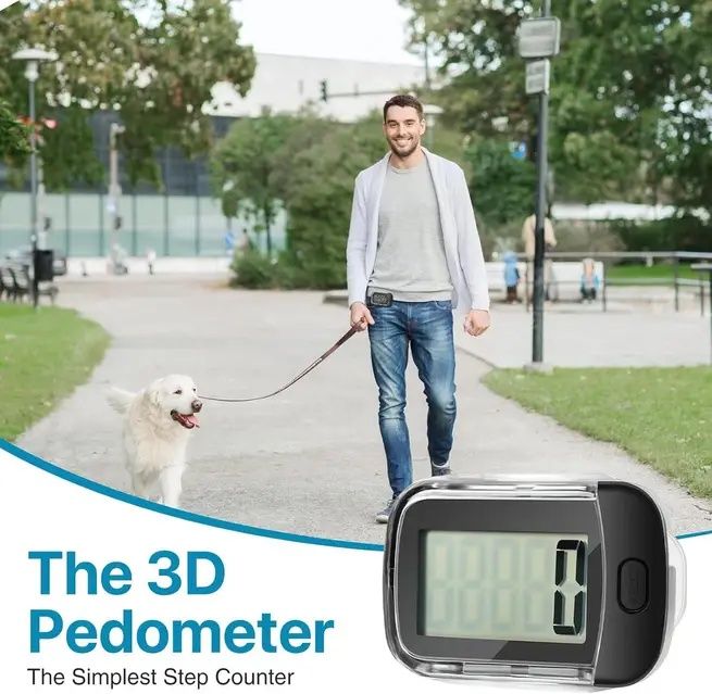 Крокомір цифровий 3D з кліпсою та шнурком