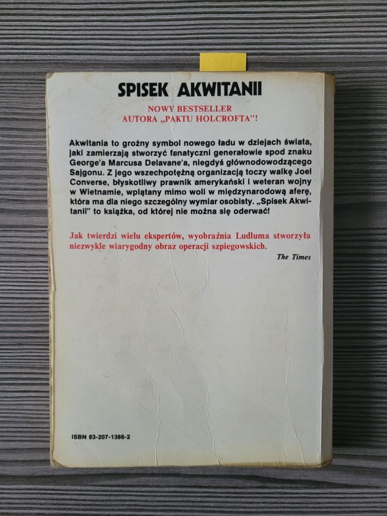 3190. "Spisek Awitani" Robert Ludlum Tom 1