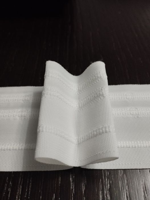 Taśma do firan bawełniana dwie zakładki szer 5 cm 1,75:1 Rolka 23 m.