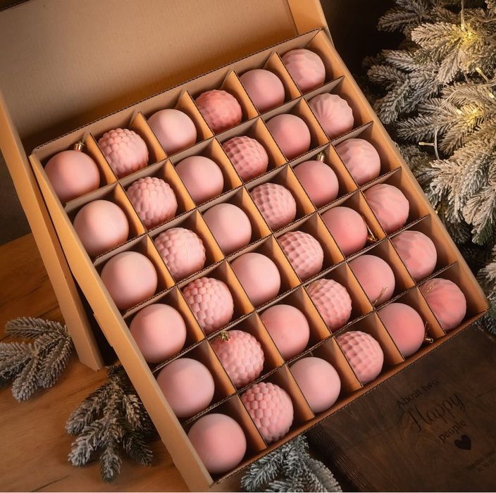 Новорічні прикраси кульки