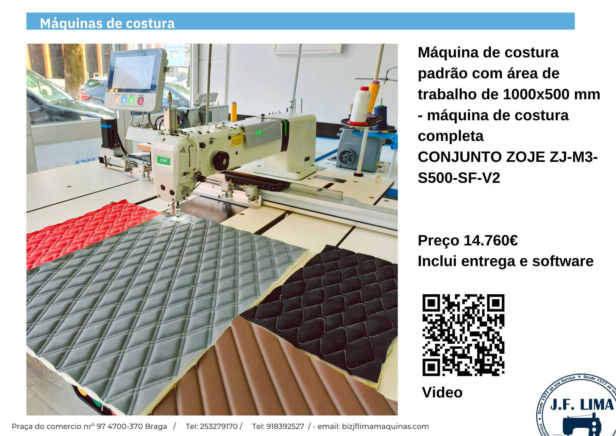 Máquina de campo progamavél ZOJE M3 optima para estofos automoveis