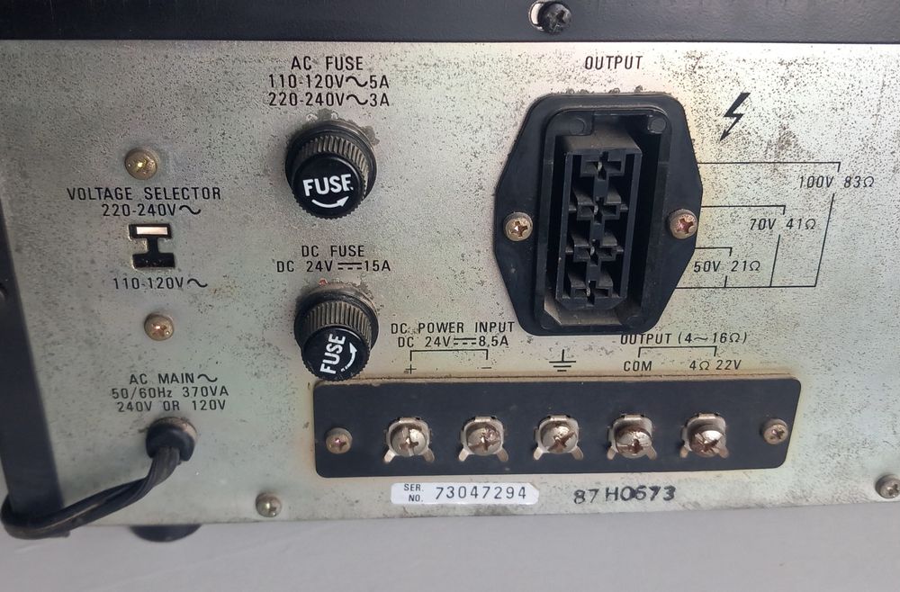 PA Amplificador  TOA Electric 180W