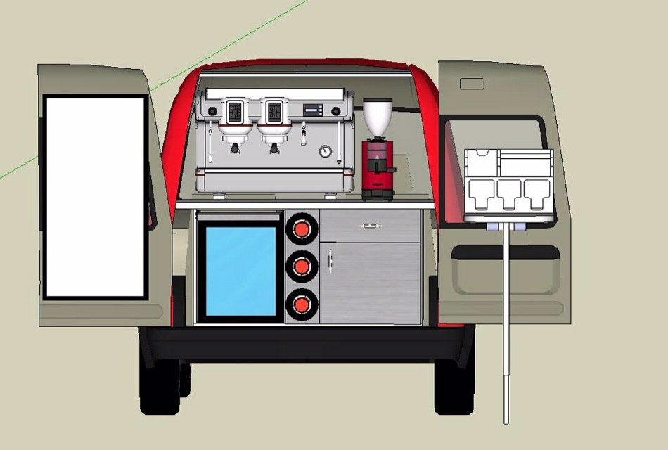 Переоборудование, мобильная кофейня мебель оборудование прицеп кофе