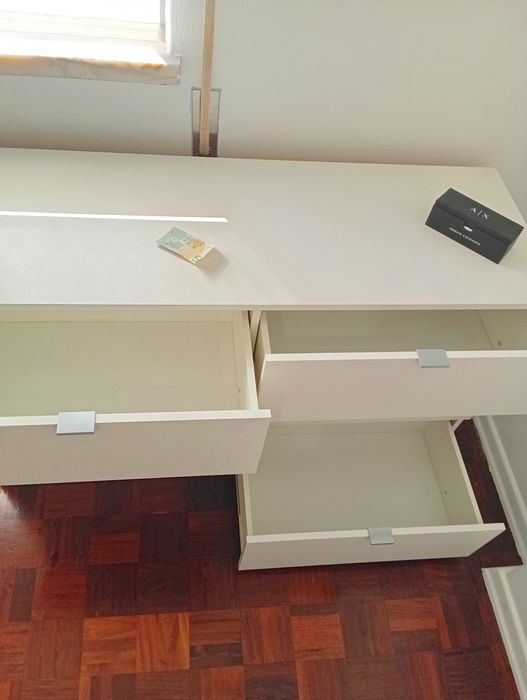 Móvel cómoda de 6 gavetas