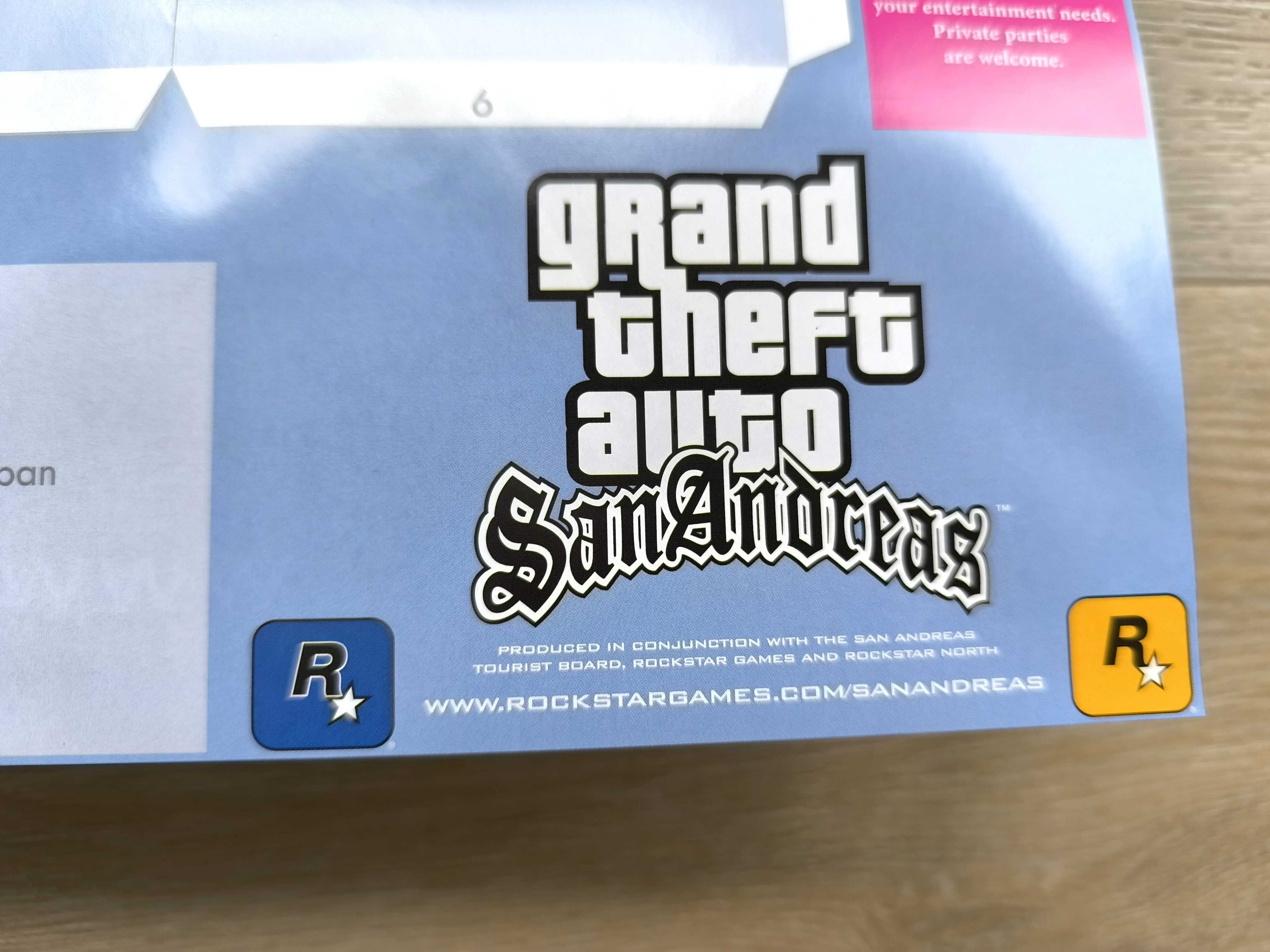 Grand Theft Auto Sana Andreas (2005) - Kolekcjonerska Mapa / Plakat