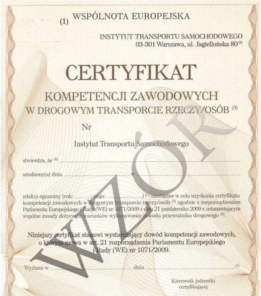 Certyfikat Kompetencji Zawodowych - współpraca