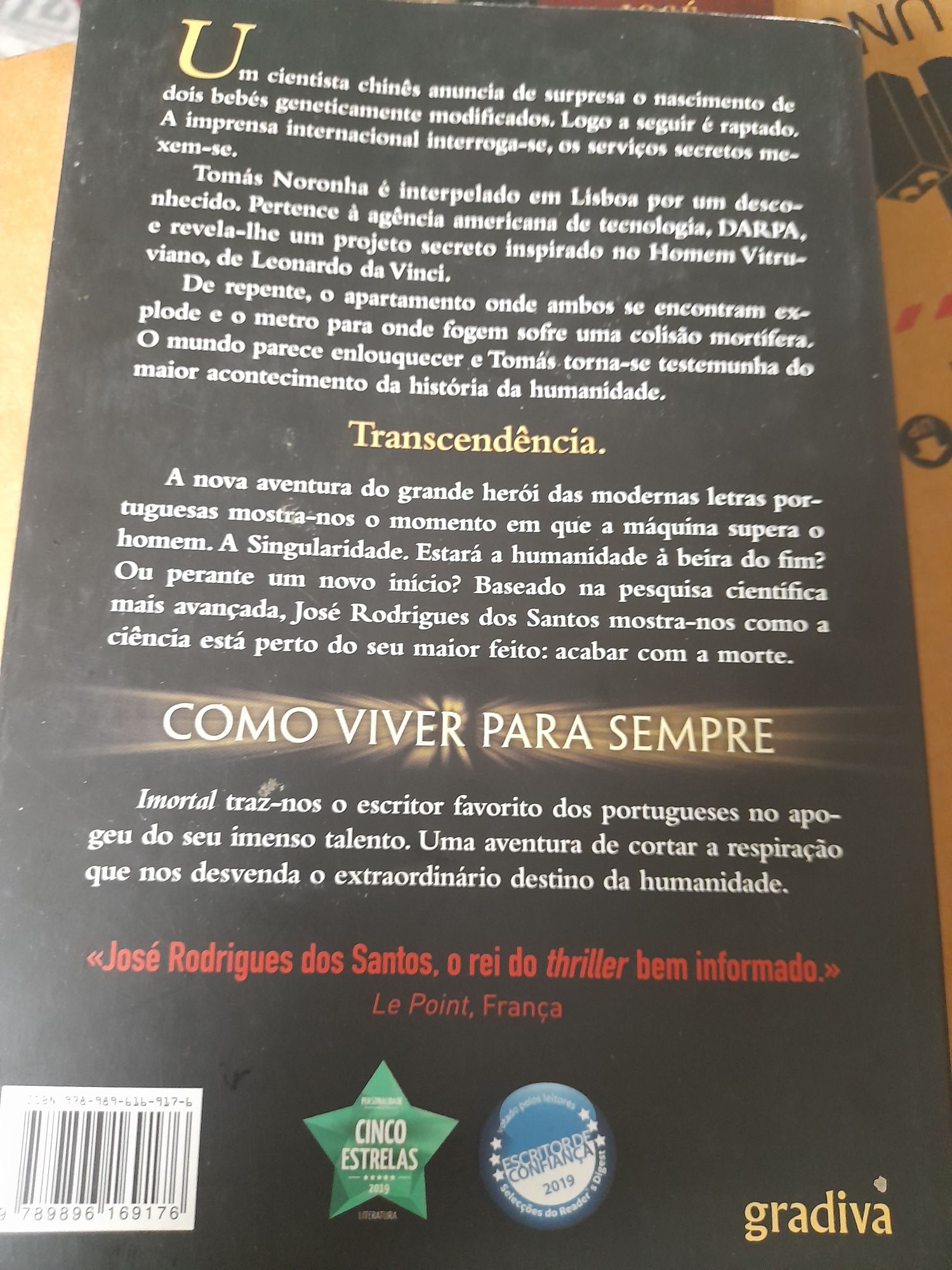 Livro Imortal José Rodrigues dos Santos