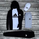 Комплект Adidas чоловічий Адідас 5в1 костюм турція