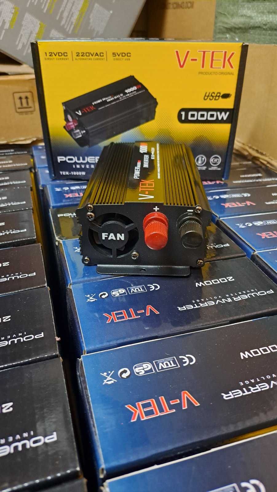 Инвертор 1000W Преобразователь напряжения 12V 220V USB для котла