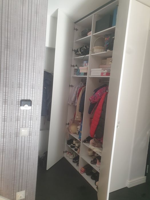 Szafa ubraniowa biały połysk potrójny lakier, blum- clar jak nowa