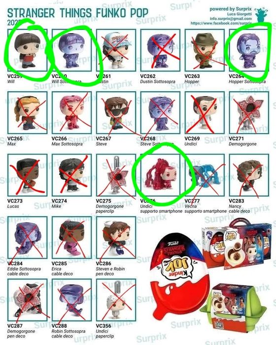 Kinder Joy "Stranger Things" Дивні дива обмін