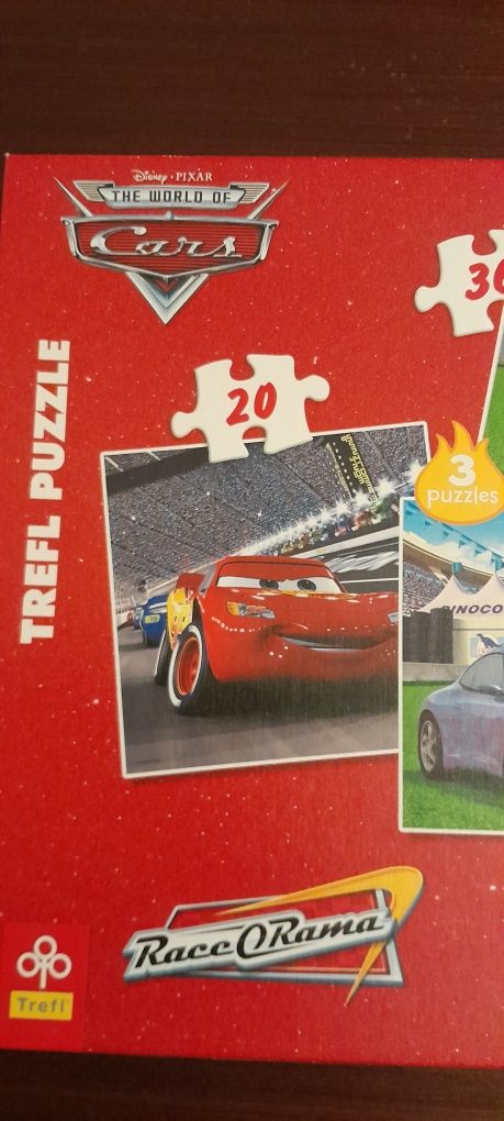 Puzzle Cars 3 w 1, wiek 4+