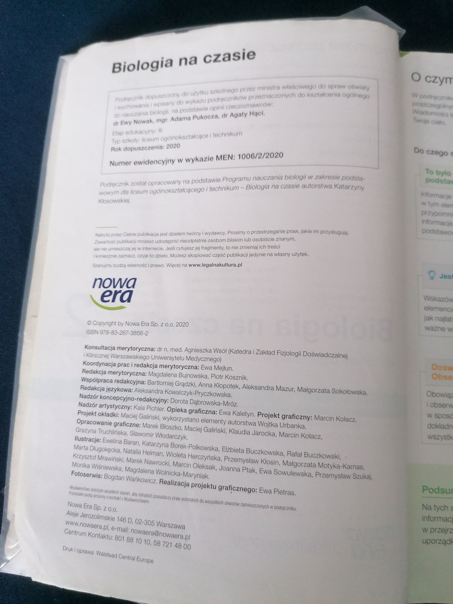 Biologia na czasie 2 Podręcznik i karty pracy Zakres podstawowy