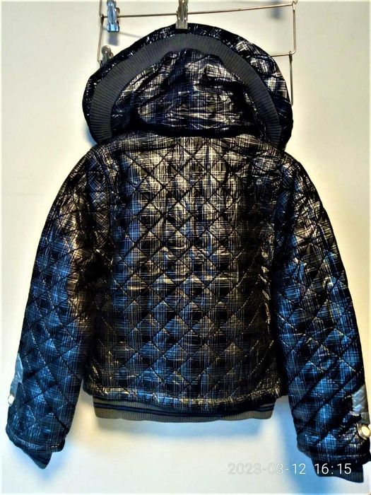 Куртка стеганная девочки-подростка осень без капюшона 2 цвета р.М.L,XL