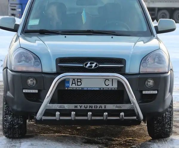 Кенгурятник Hyundai Tucson боковий захист  2004-2024