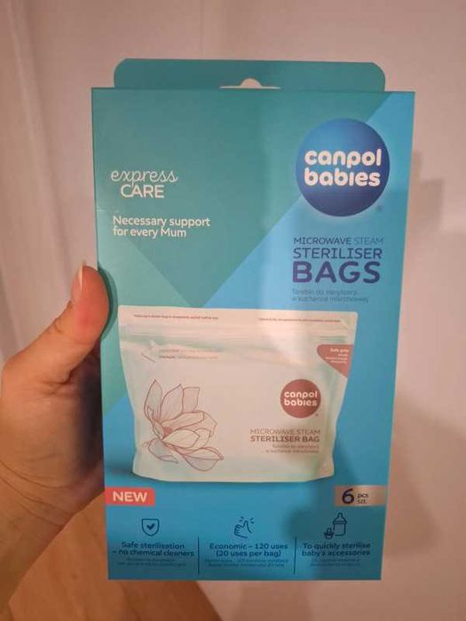 Woreczki do sterylizacji Canpol Babies 6 szt. Nowe