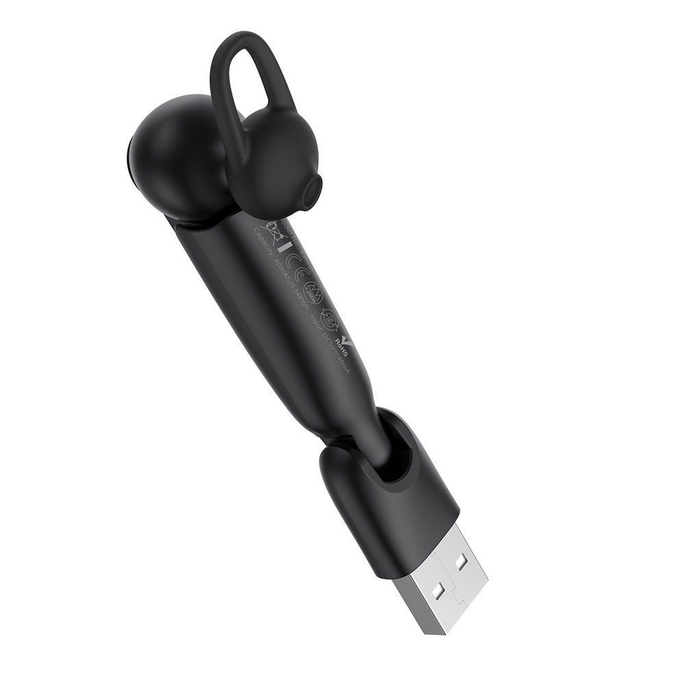 Mini zestaw słuchawkowy A05 Bluetooth 5.0 + stacja dokująca USB czarny