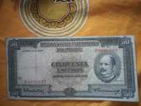 nota 50 escudos Moçambique 1958