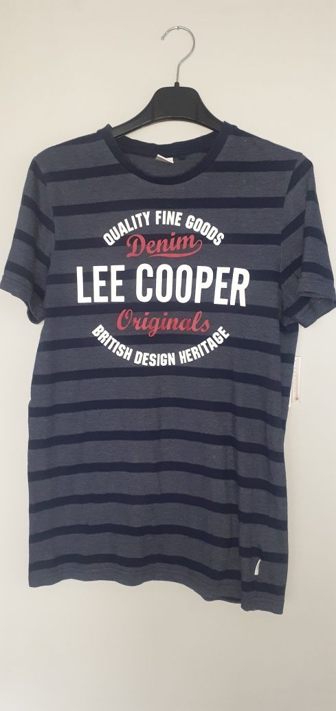 Lee Cooper Logo Koszulka Granatowa rozm S