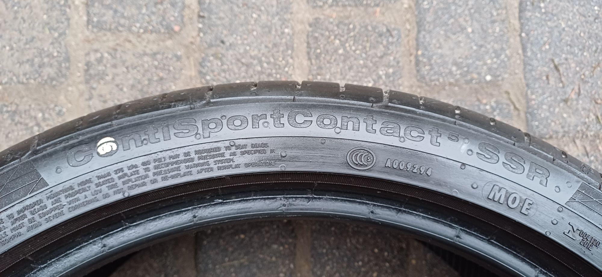 CONTINENTAL 255/35R19 96Y , pojedyńcza opona letnia.