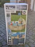 Bestway Basen stelażowy okrągły z daszkiem Ø 396 x 107 cm